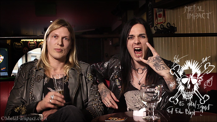 Interview : BLACKRAIN (FRA) - Swan Hellion et Matthieu De La Roche (Jan-2016 / ITW-VIDEO)