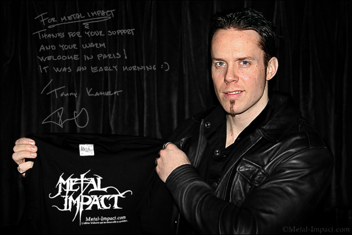 Interview : KAMELOT (usa) - Tommy Karevik (Mars-2015 / ITW-VIDEO)